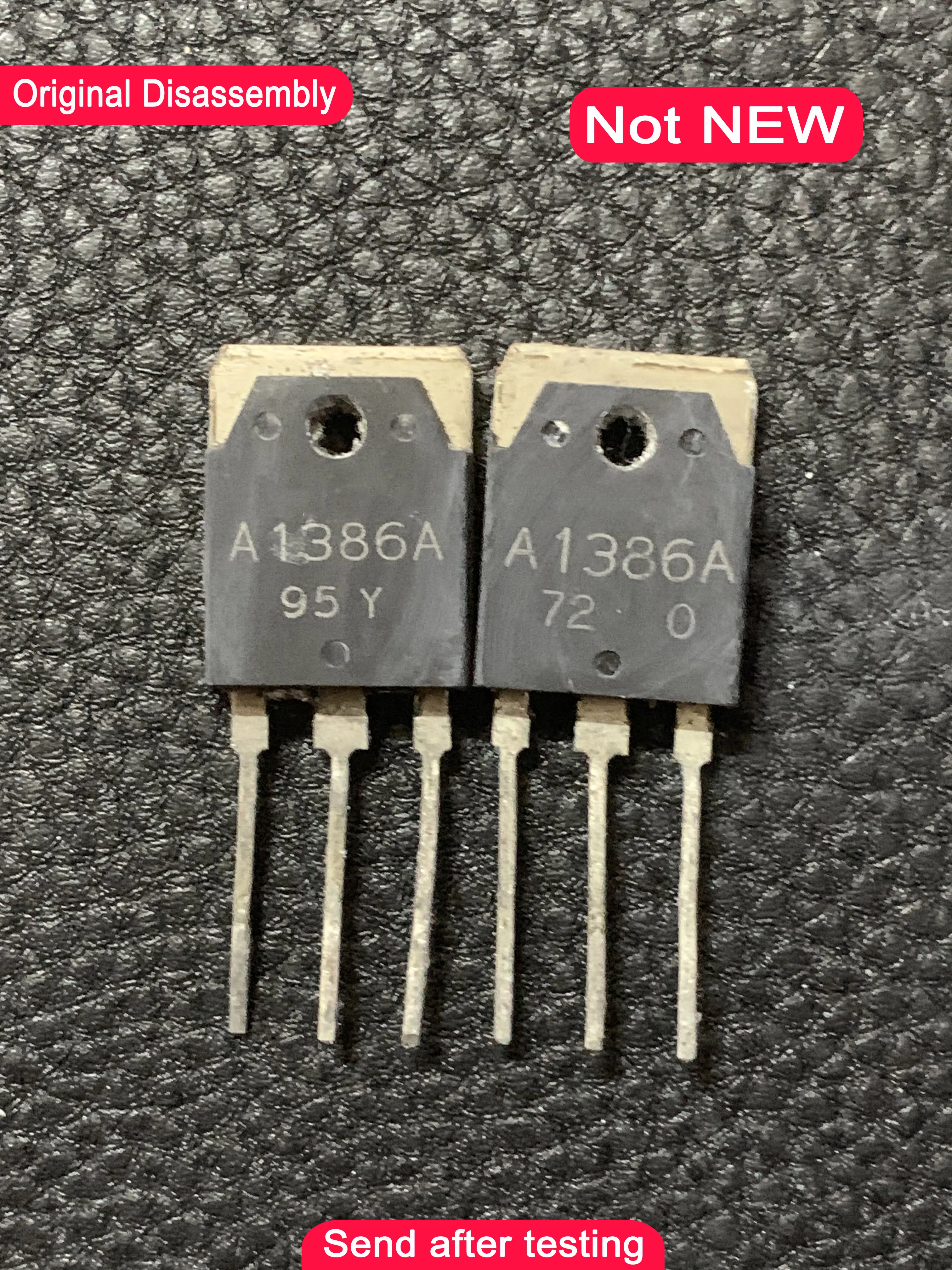 

Used 10pcs/lot 2SA1386A 2SC3519A A1386 C3519 2SA1386 2SC3519 TO-247 5pair Audio amplifier tube Original disassembly