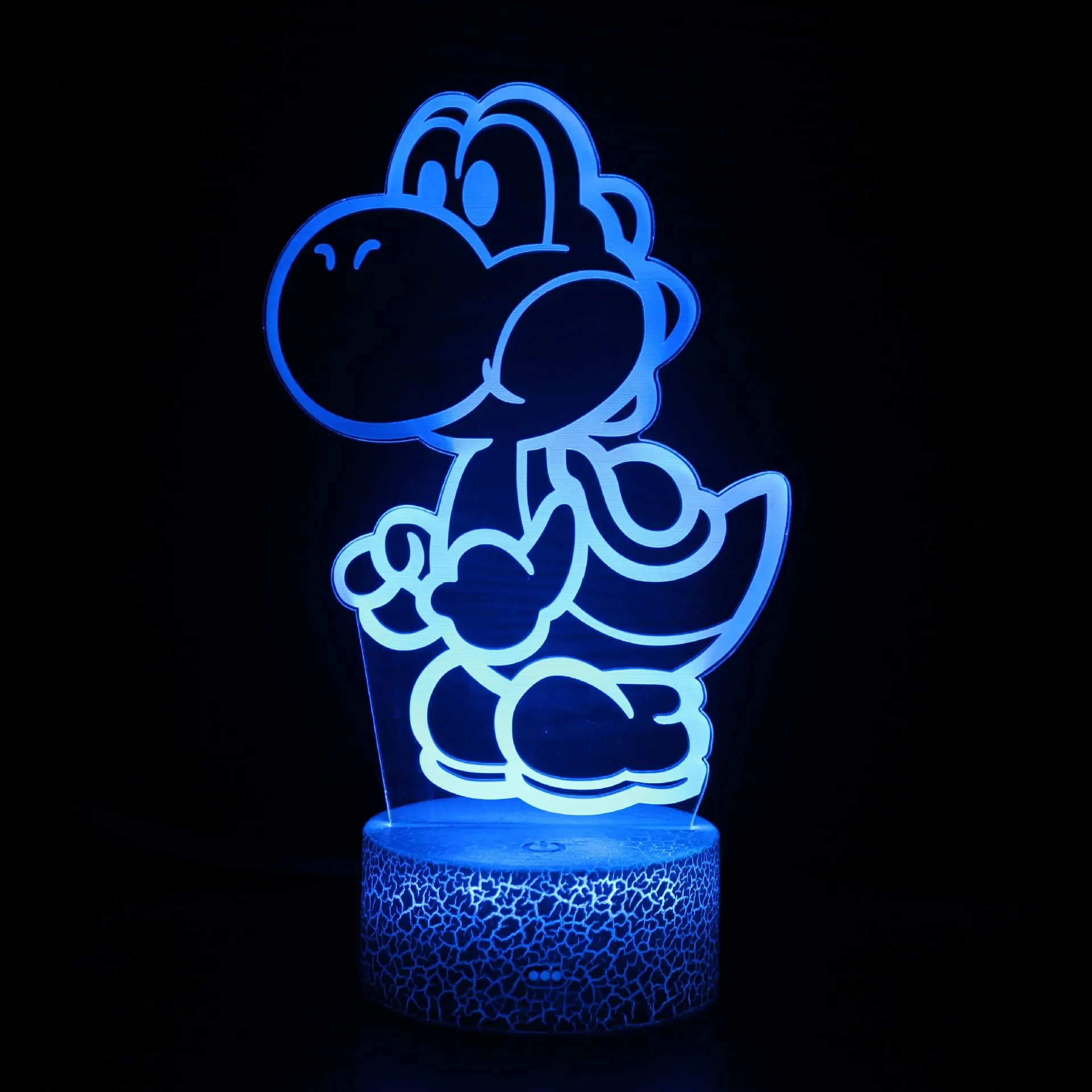 Super Mario Game Cartoon Mario Colorful Creative 3D Lamp Anime Figure LED Night Lamp Touch Table Lamp Ornaments Kids Toys Gifts