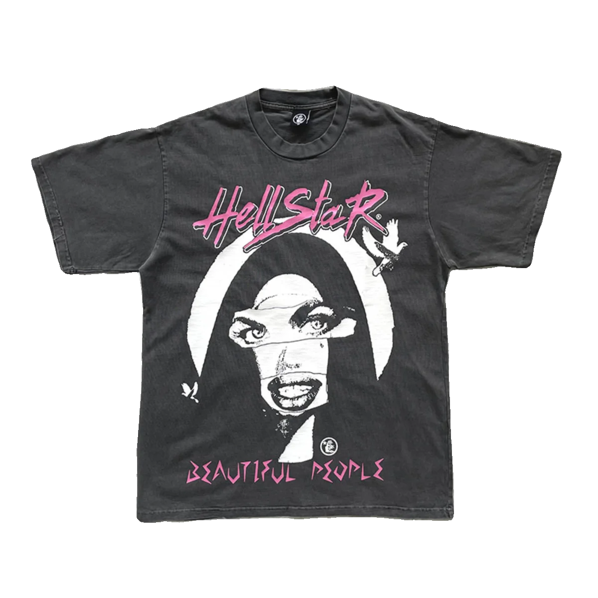 American Style Hip Hop Short Sleeve T-Shirt Unisex Couple Matching Tops round Neck Youth Fashion Hellstar Studios view 5