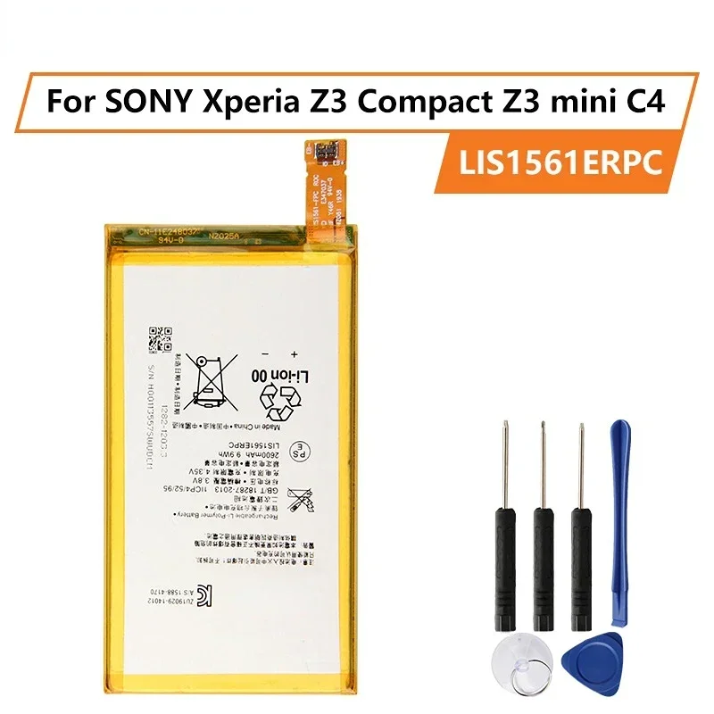 Production Date 2024 Replacement Phone Battery LIS1561ERPC For SONY Xperia Z3 Compact Z3 mini C4 M55W D5833 SO-02G Z3MINI