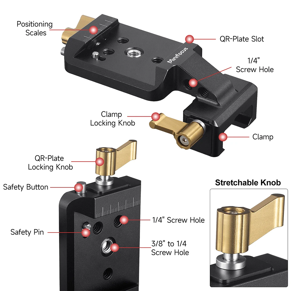 for DJI R Vertical Camera Mount(The Vertical Mount Offers Reliable Vertical Shooting for Longer durations for DJI RS 2/DJI RS 3