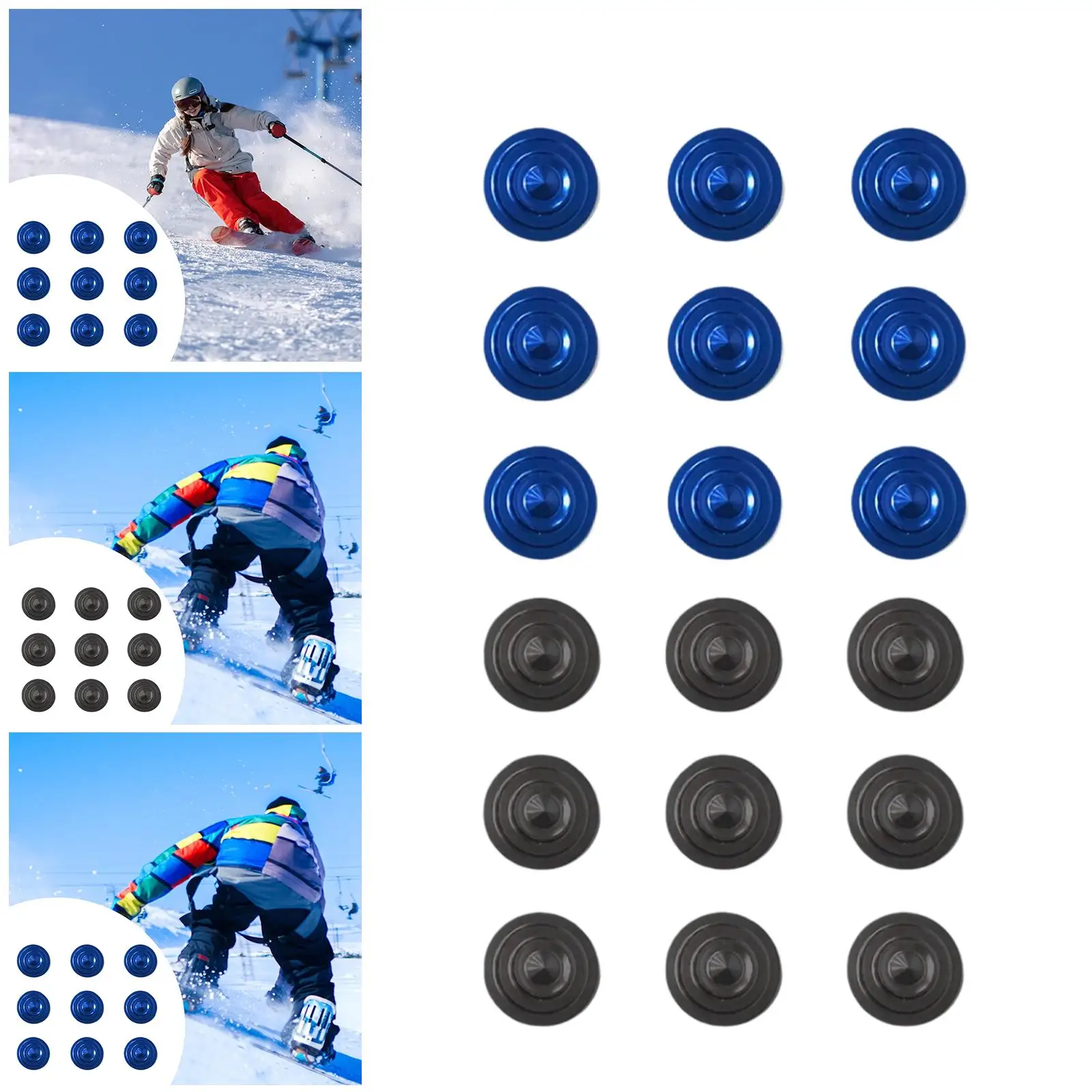 

9 Pieces Snowboard Stomp Pad Snow Board Grip Pad Skating Decal Snowboard Grip Sticker for Enthusiast Outdoor Activities