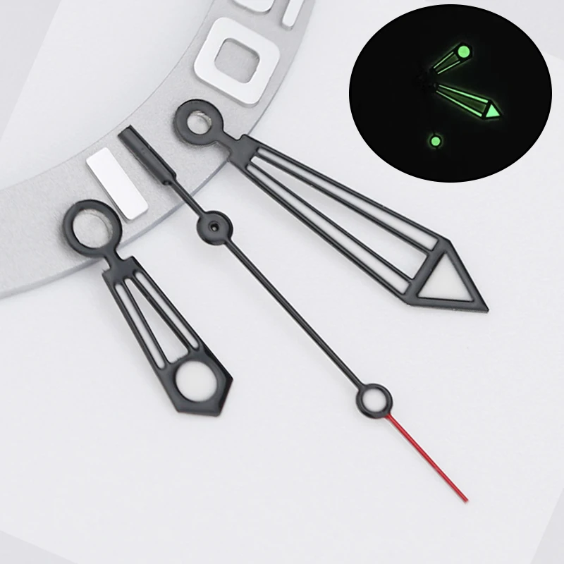 Suitable for NH34 NH35 NH36 NH37 NH38 Movements Sea Master Style Hands Set Rose Gold Silver Black Watch Hands Green Luminous