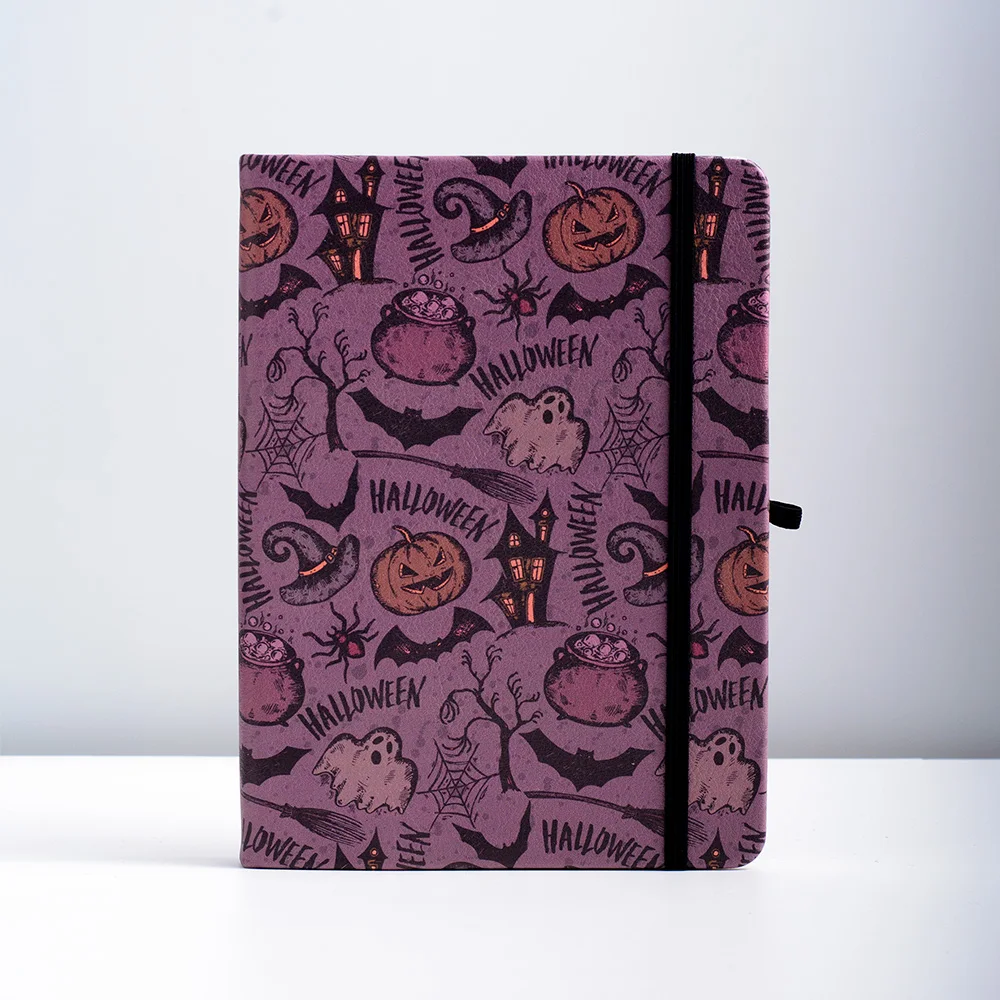 Halloween B6 Bullet Dotted Journal Elastyczna opaska 160gsm Gruby papier Bujo Notatnik w twardej oprawie w kropki