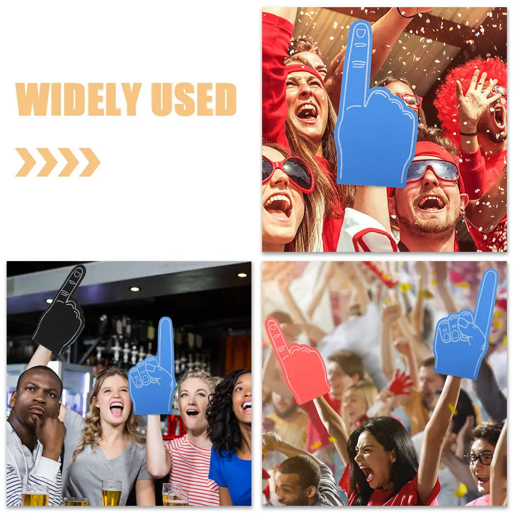 

3Pcs Foam Finger Sports Props Hand Cheerleading Supplies Football Fingers for Party Support Competition Foam Hand Fan Decoration