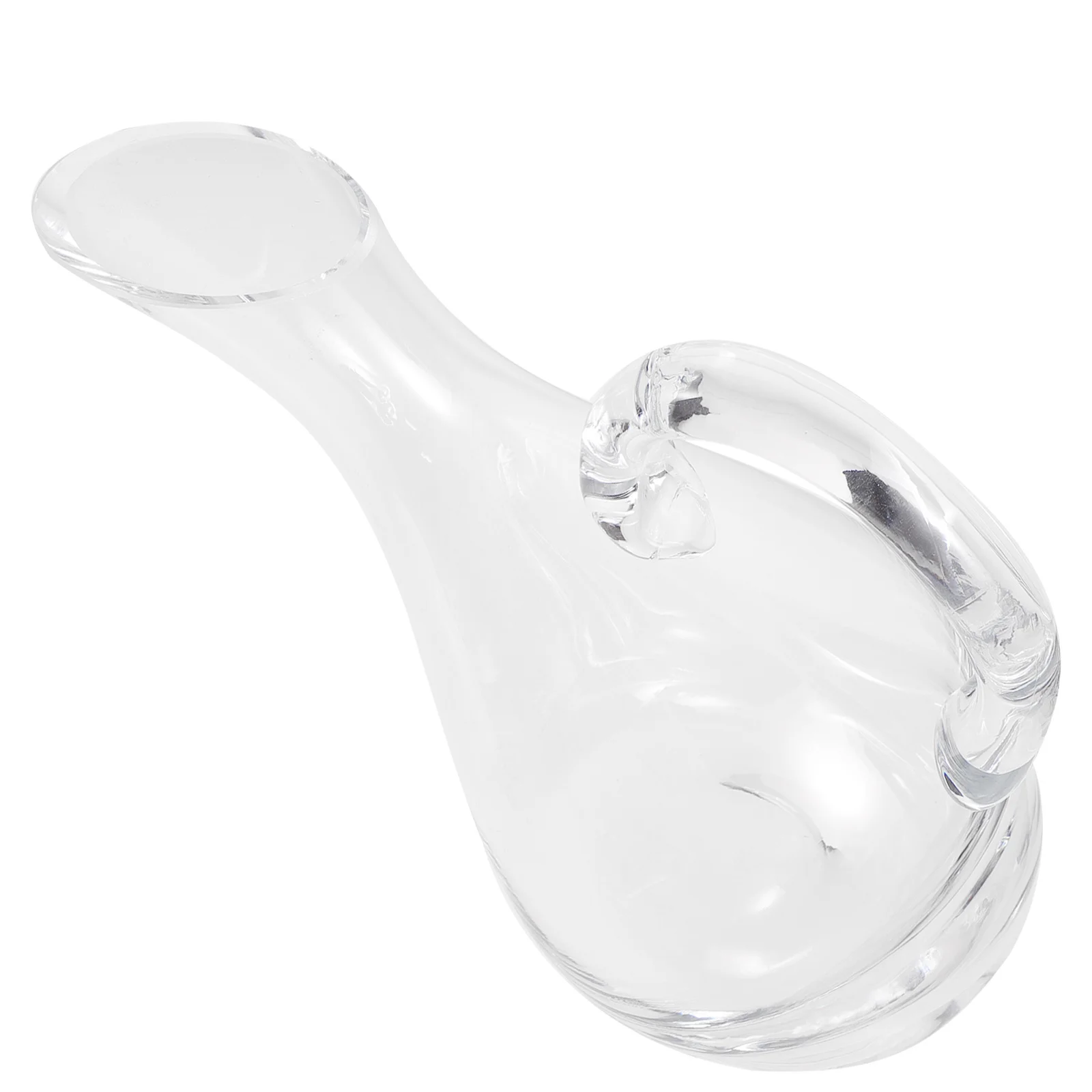 

Glass Wine Decanter Red Wine Dispenser with Elegant Design Easy Pour Spout for Whisky Water Juice Bar Home Use Crystal Carafe