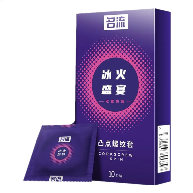 Olo Condom for long sex Hyaluronic Acid Safety Granules Thread 001 Ultra-thin Stimulation Safe and Comfortable AC