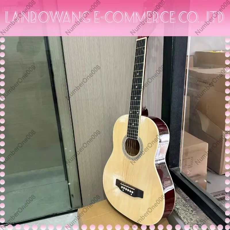 30-41 Inch Beginner Acoustic Guitar for Student Practice Entry Level Folk Acoustic Instrument