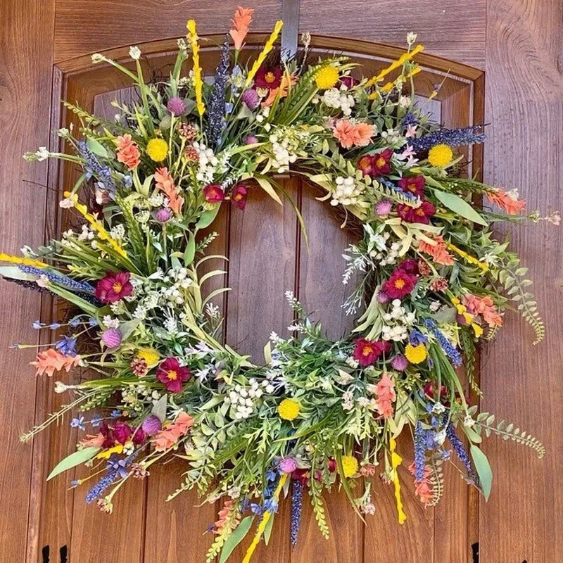 

Texas Wildflower Garland Spring And Summer Garland Front Door Simulated Dried Flower Garland Farmhouse Decor Photography Props
