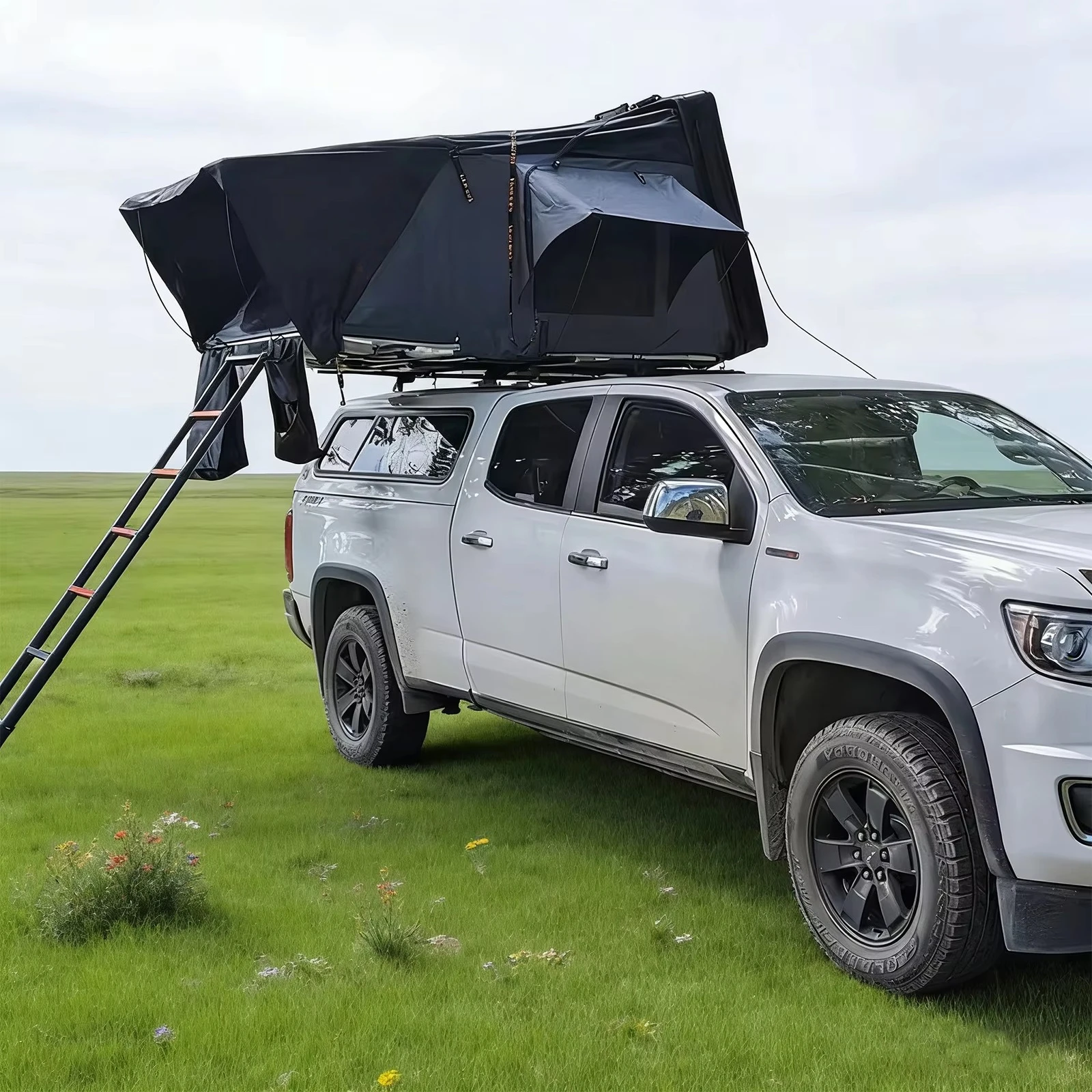 Car Roof Tent Double Layer Camouflage Side Flip Model SUV Outdoor Quick Open Folding ABS Aluminum Alloy Hard Top Four-season 4