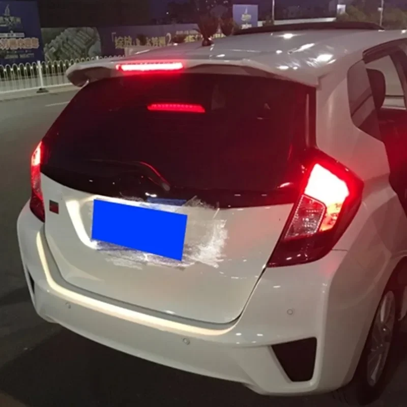 Body Kit Factory RS Style Rear Led Brake Spoiler JS Wing For Honda Fit Jazz GK5 GK 2014 2015 2016 2017 2018 2019