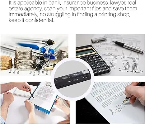 Scanner de documents Portable iScan 900DPI Scanner d'image portatif baguette de numérisation Scanner Photo Mobile couleur A4 Format JPG/PDF