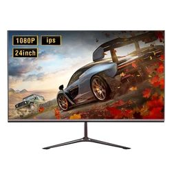 Anmite 24 Inch 75Hz Computer LCD Monitor PC IPS FHD Desktop Gaming Screen Tablet HDMI/DP/1920*1080 Compatible