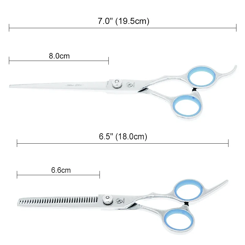 7-calowe Meisha profesjonalne nożyczki do sierści zwierząt nożyce do pielęgnacji psów proste zakrzywione nożyce do cięcia zwierząt strzyżenie narzędzia B0010A
