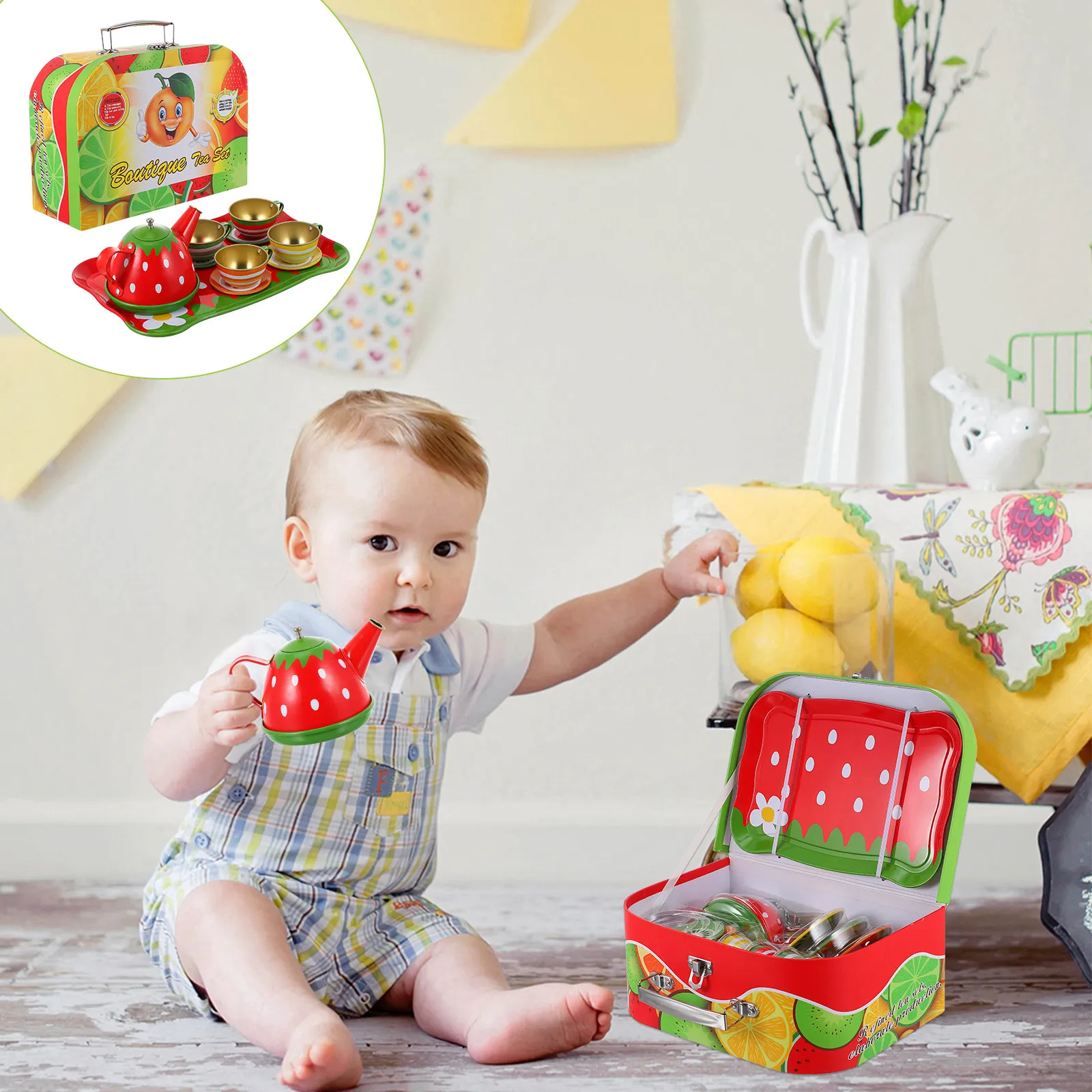 set-da-te-simulato-a-tema-frutta-per-bambini-set-per-gioco-di-ruolo-del-te-pomeridiano-include-teiera-e-tazze-portatile-e-facile-da-riporre