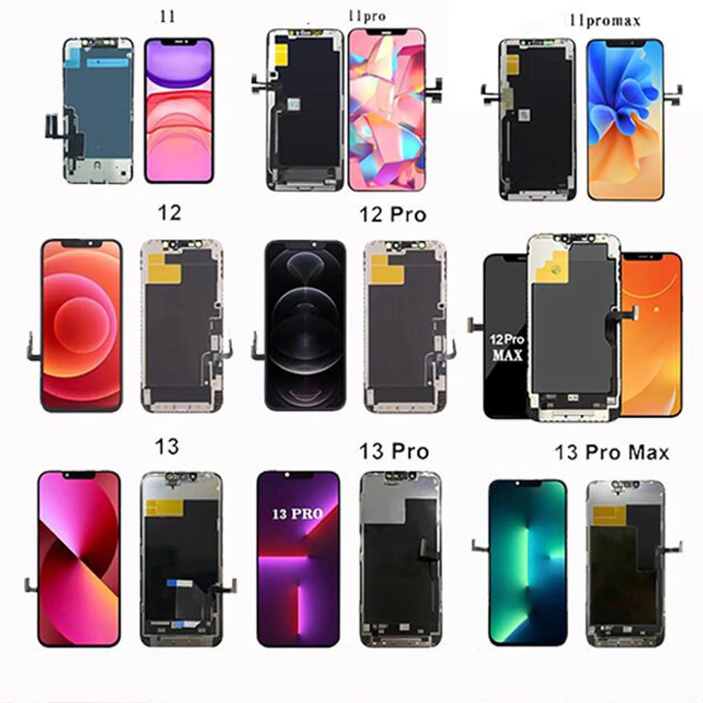 

Novecel LCD Display Screen For Apple iPhone 16 15 14 13 12 11 Pro Max 13 Mini 14 Plus XR XsMax Display Screen Digitizer Assembly