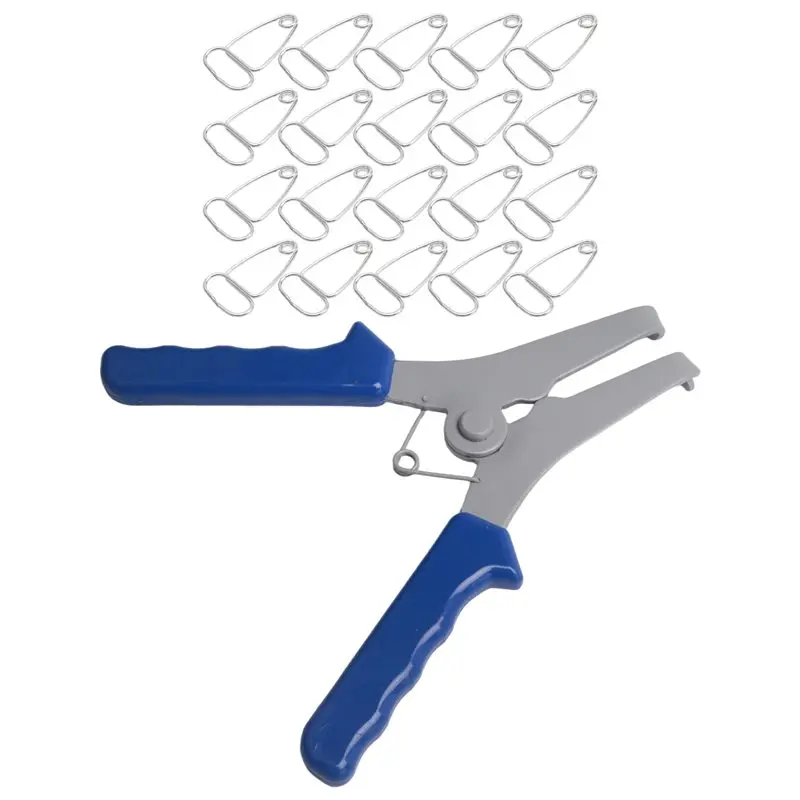 Y50A-Miter Spring Clamps Kit 20 Miter Clamps With Spring Loaded Pliers For Woodworking Picture Frames Wood Trim Moldings