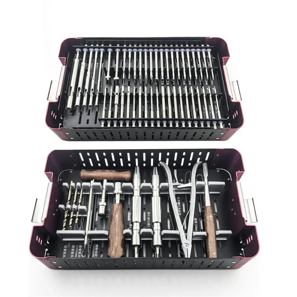 56pcs/set Orthopedics Screwdriver Surgical Screw Extractor Screw Broken Removal Instrument Orthopaedic Instruments