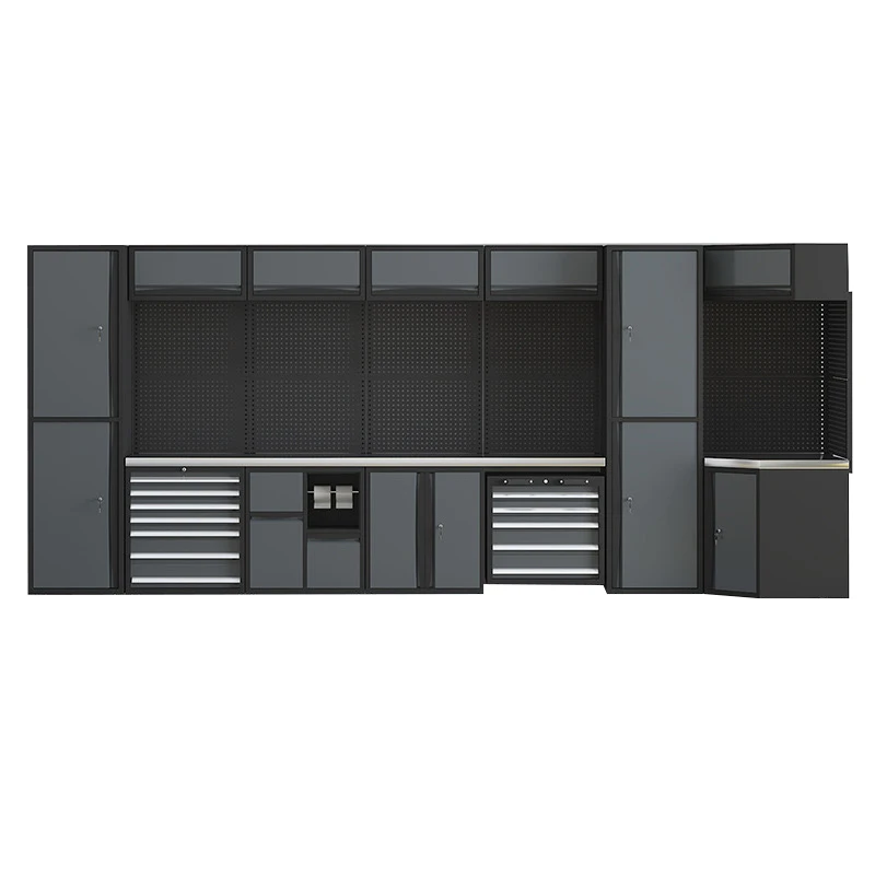 Garage Cabinet Combined Tool Cabinet Workstation Mobile Tool Trolley Heavy Duty Storage Garage Tool Chest Workshop