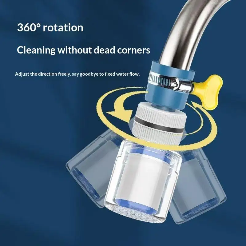 Faucet Water Filter Attachment-Multi-Layer Filtration Tap Purifier (Detachable & Universal Fit)