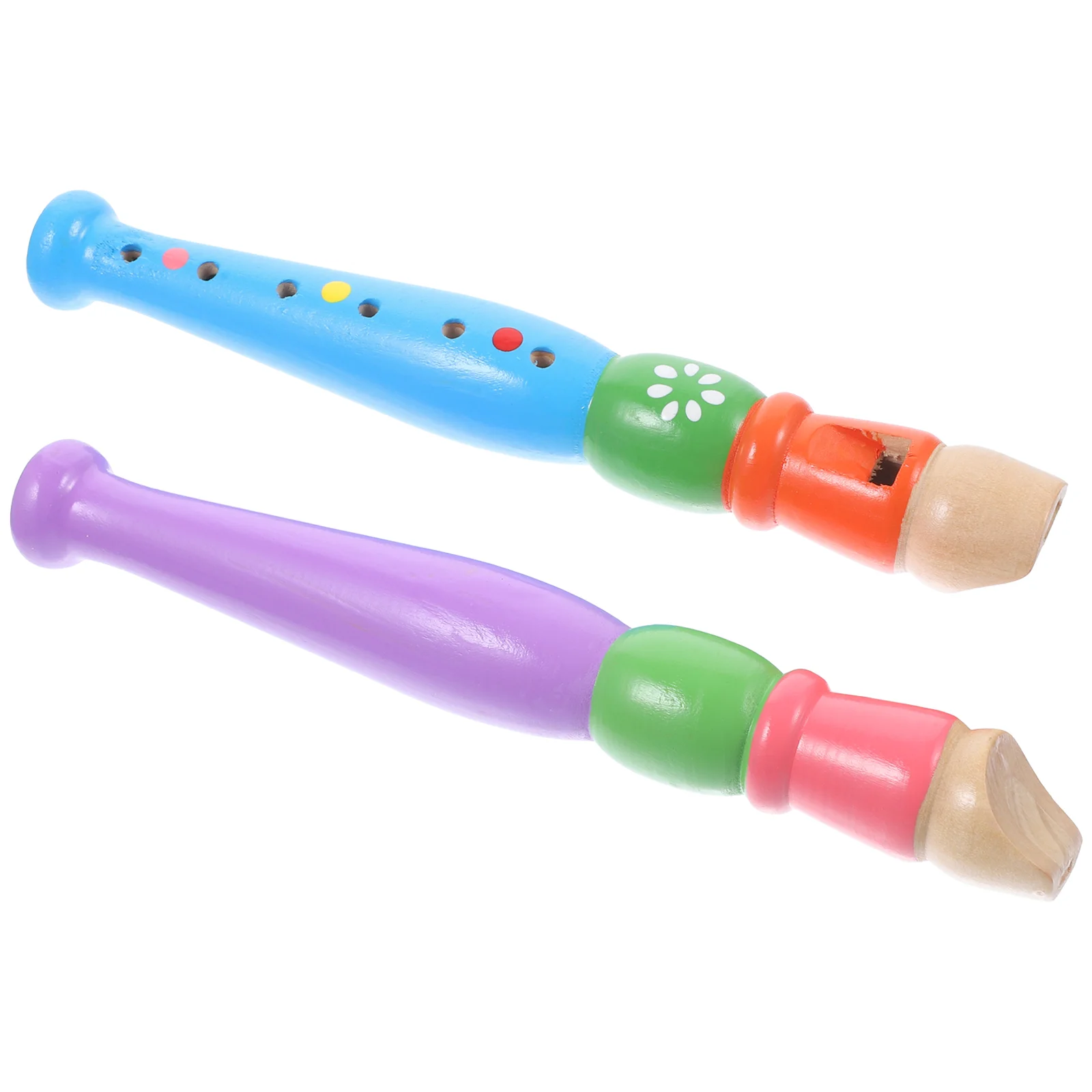 

2 Pcs Develop Recorder Woodwind 6 Hole Piccolo Kids Musical Instruments Flute Puzzle Child for