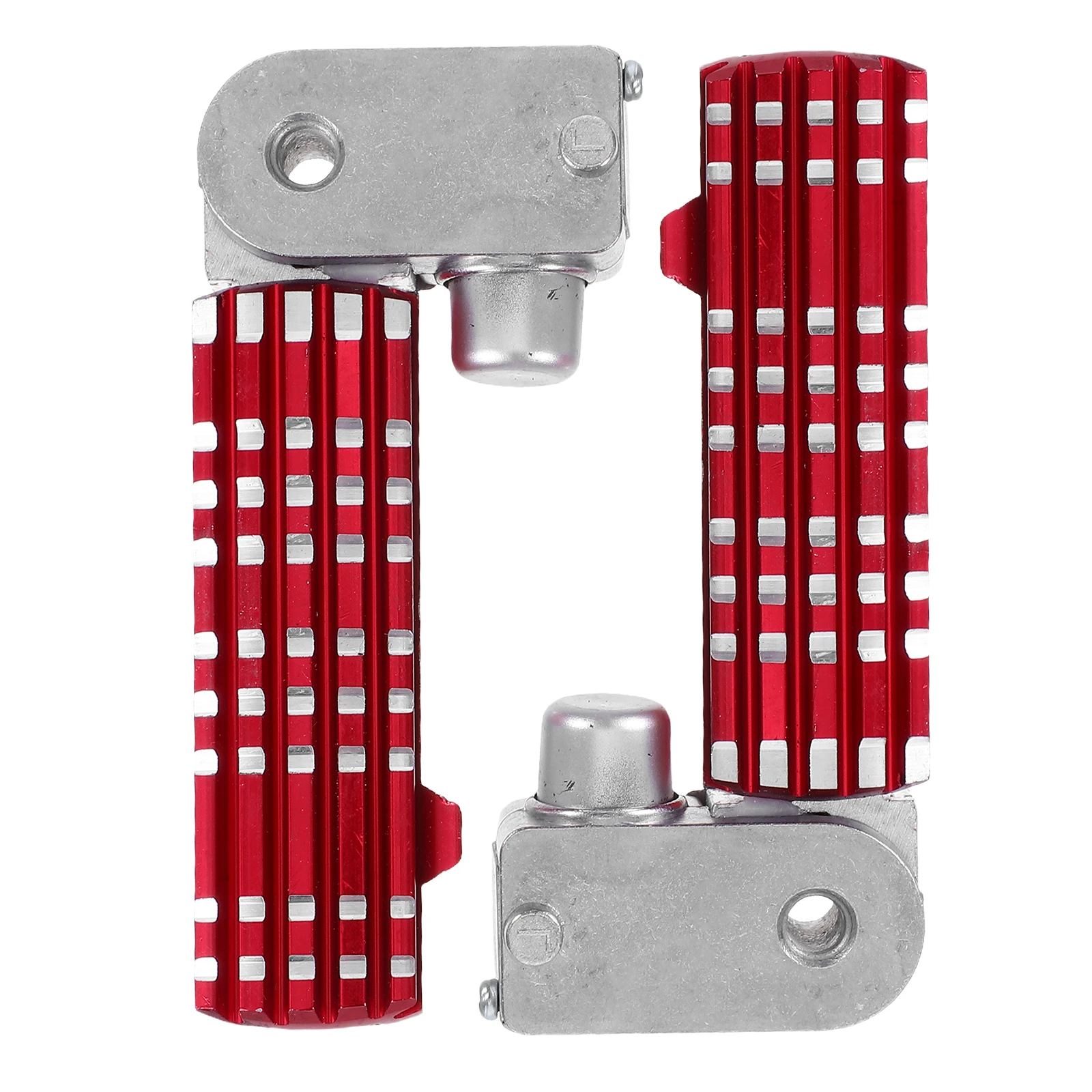 

2pcs Motorcycle Rear Foot Pegs Foldable Aluminum Alloy Universal Footrests Scooter Bike Pedal Support Bracket Lightweight Slip