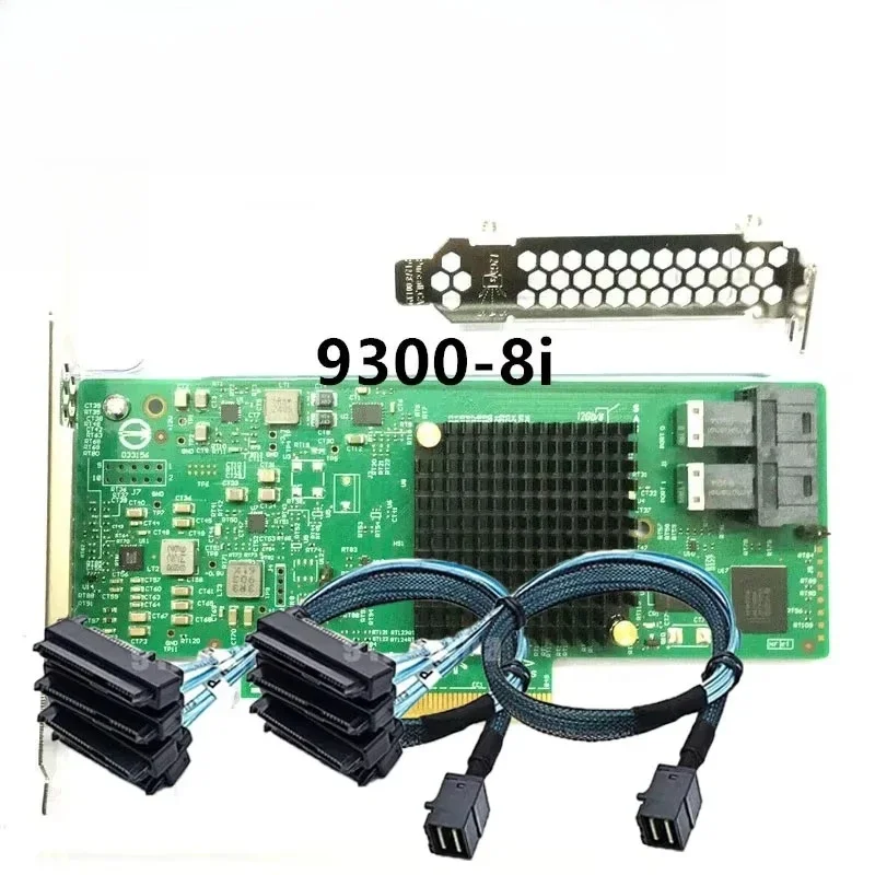 LSI 9300-8i 12Gbps SAS HBA IT mode ZFS FreeNAS unRAID +2* SFF-8643-8482 SAS Cable