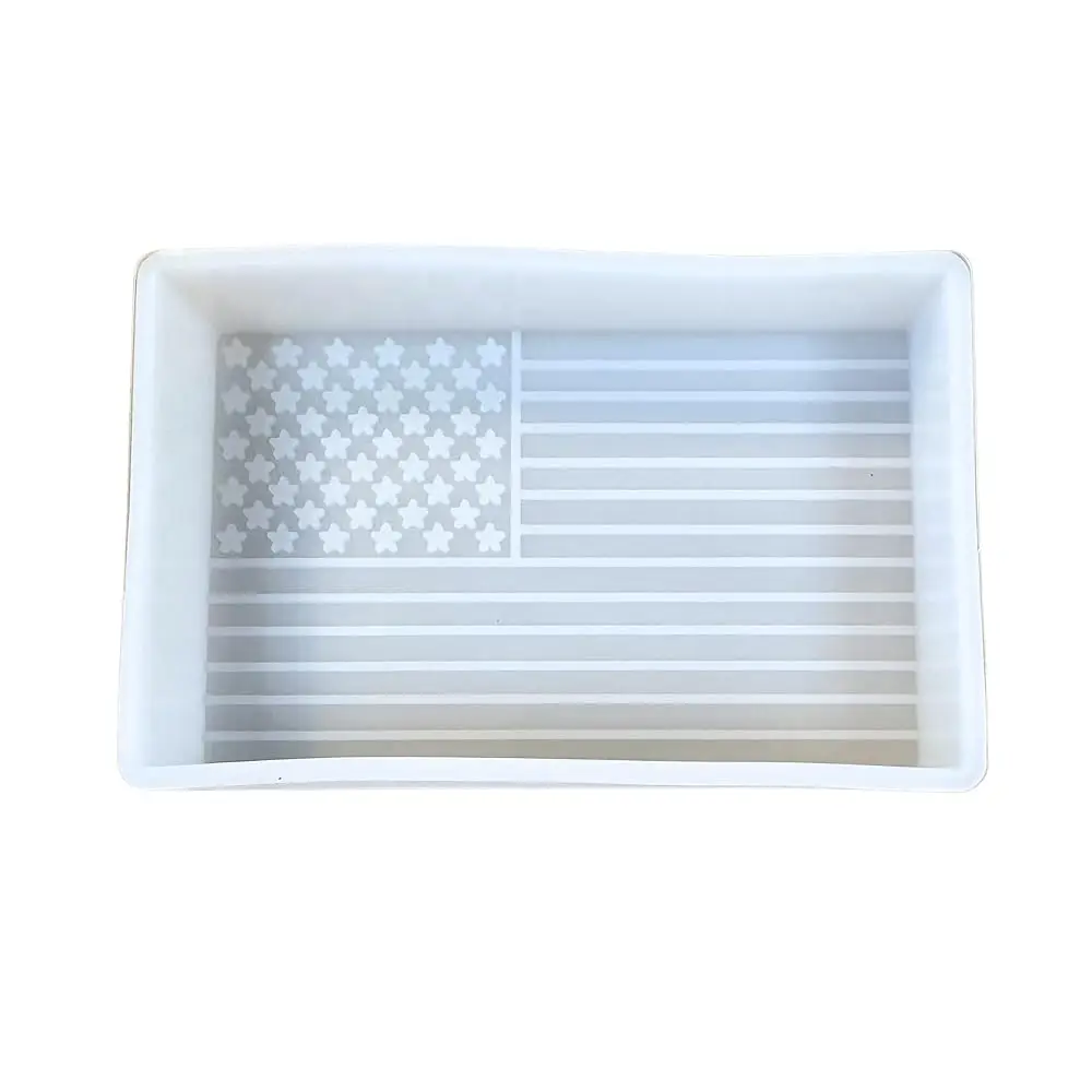 

Силиконовая форма для ароматических саше в виде американского флага, 3 x 4.5 x 0.8 дюйма, патриотическая тематика США, для 4 июля, для ароматических бусин, смолы, автомобильных свечей