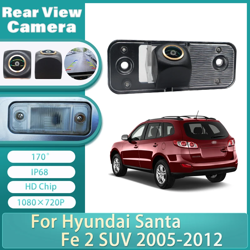 For Hyundai Santa Fe 2 SUV 2005-2012 Azera 2009-2012 Car Parking Camera HD 1080P FishEye Lens Rear View Camera HD Night Vision