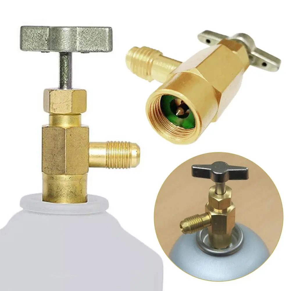 1/2 Peças Adaptador de Válvula R134 para Carro, Ferramenta de Instalação de Gás Refrigerante, Acessório para Mini Ar Condicionado