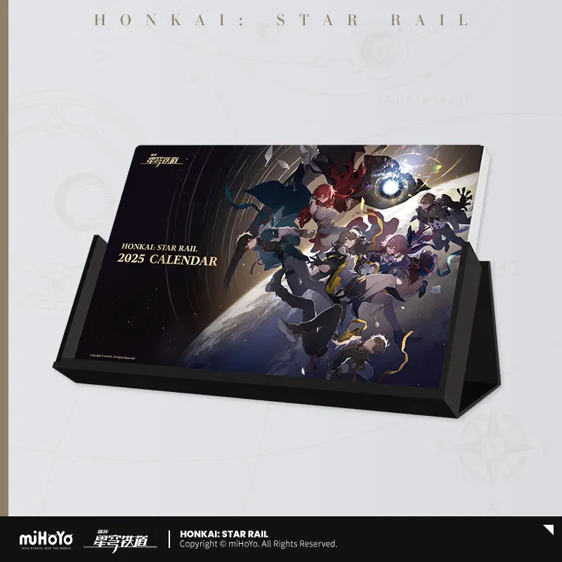 

Game MiHoYo Desk Calendar Original Official Genuine Honkai Star Rail 2025 New Year Calendar Kafka Blade March 7th New Year Gifts