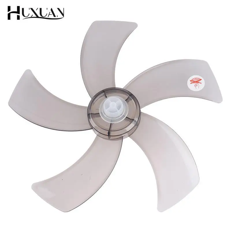 

Hot Sale 1PC 16 Inch Household Plastic Fan Blade Five Leaves With Nut Cover For Pedestal Fan