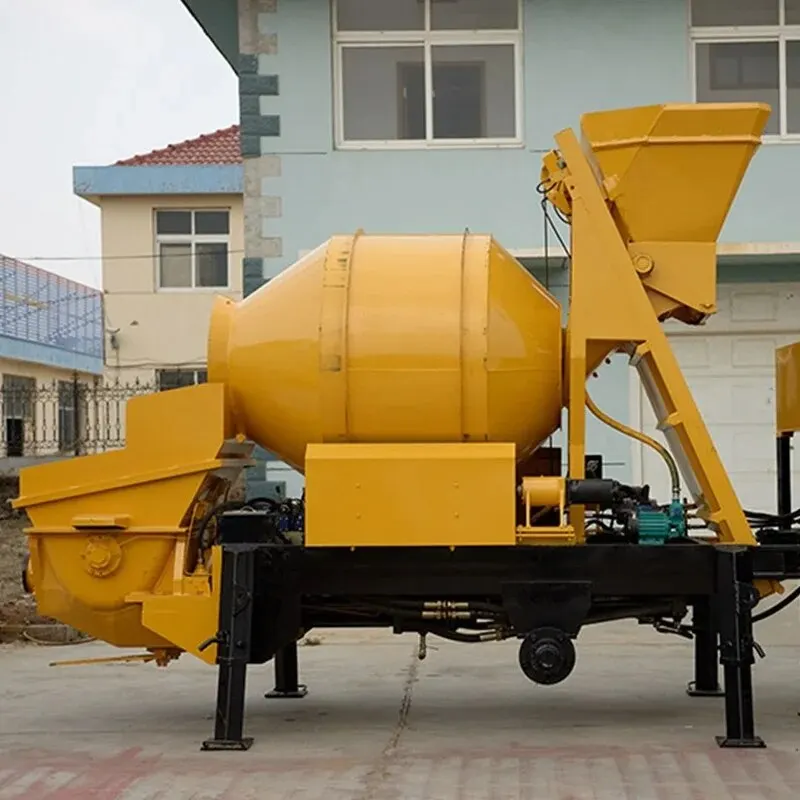 YUGONG 30 M3/h Electric Motor Portable Mini Small Concrete Mixer With Pump 25m Truck 21m Lowest Price