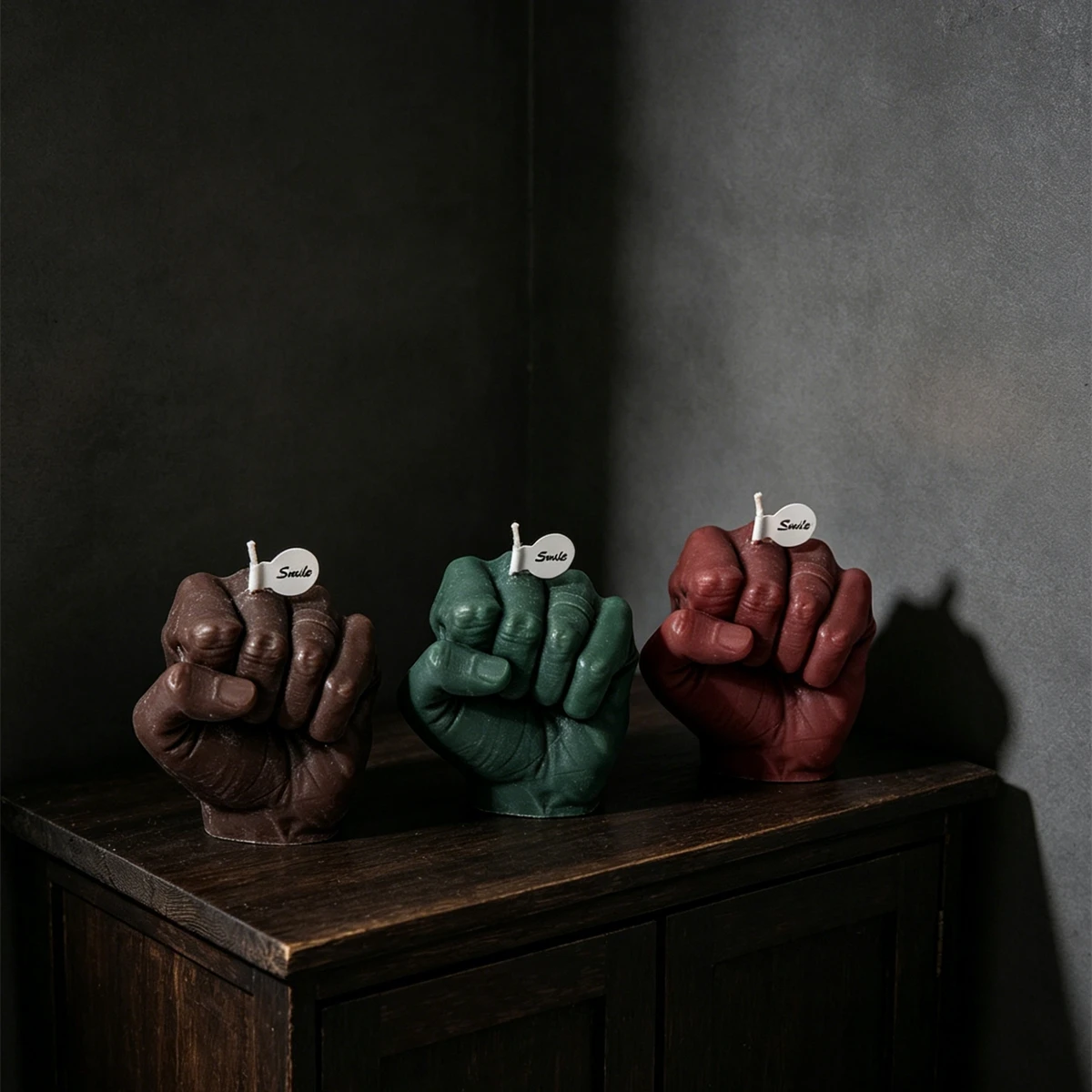 3D Fist Hand Silicone Candle Mold Creative Human Fist Gesture Candle Making Mold for DIY Candle, Soap, Plaster, Home Decor
