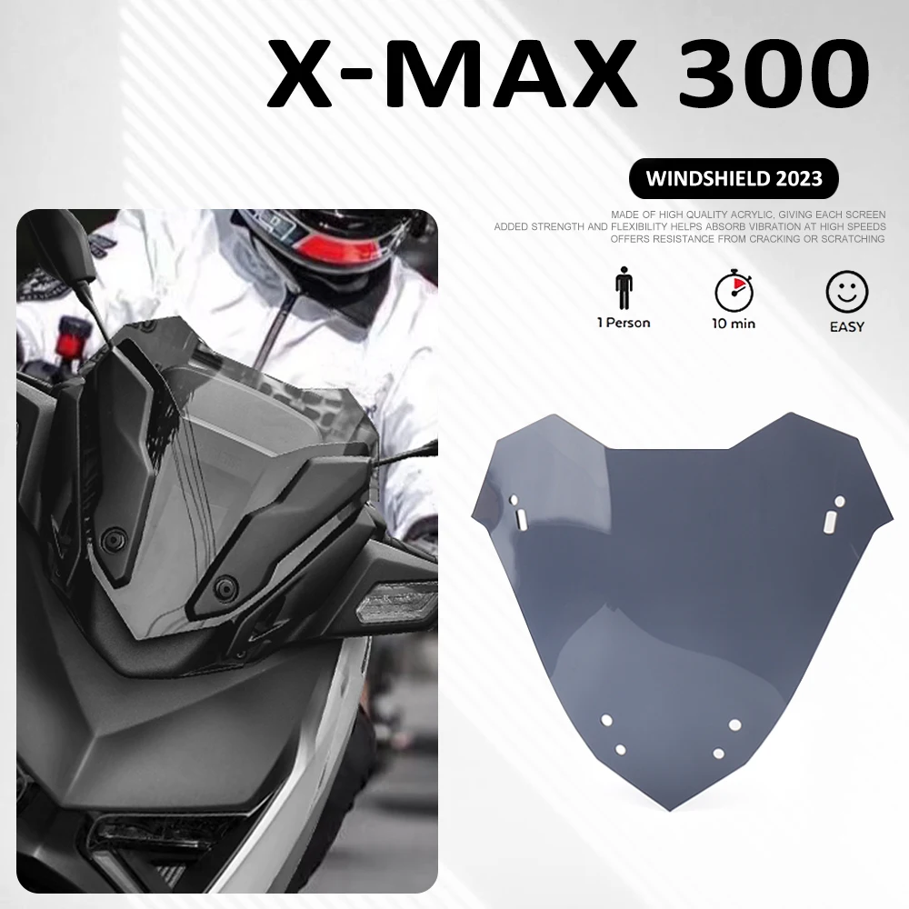 

Motorcycle Screen Windshield Fairing Windscreen Baffle Wind Deflectors For Yamaha XMAX300 XMAX 300 X-MAX300 X-MAX 300 2023