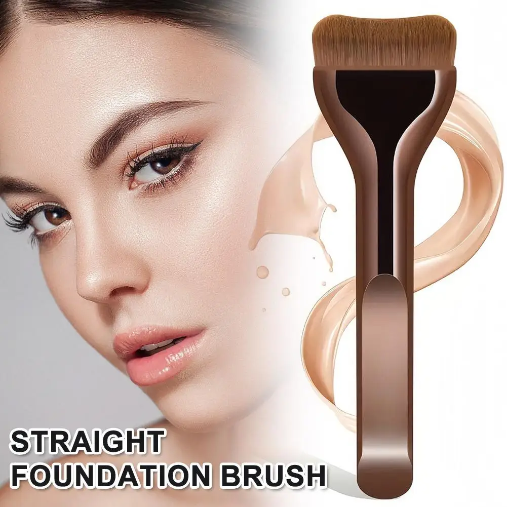 Brochas de maquillaje para base, brochas para máscara superior ultrafina, contorno de nariz, cepillo en forma de U para sombra de nariz de doble cabezal B0I7