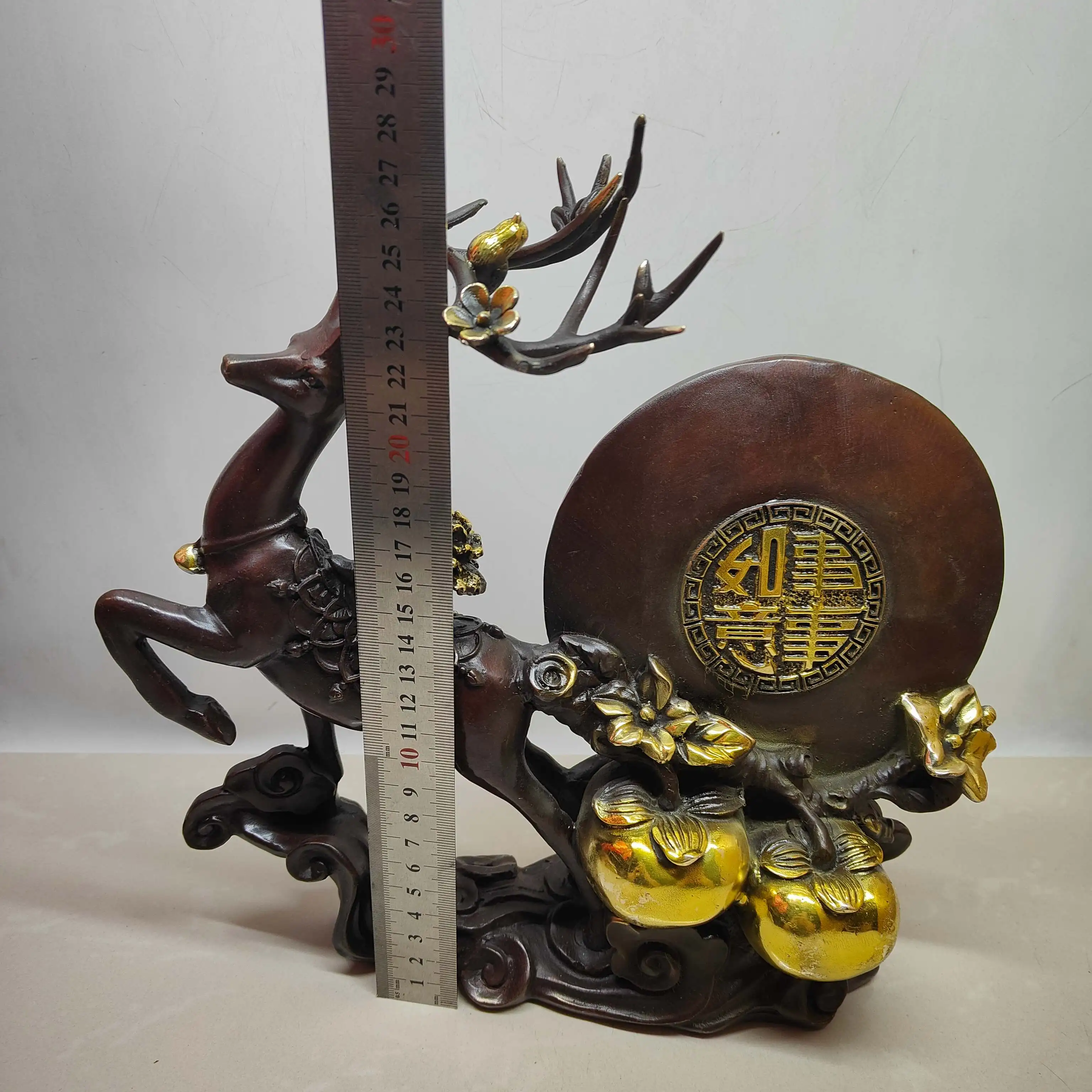 May everything go well, one deer figurine,Free shipping