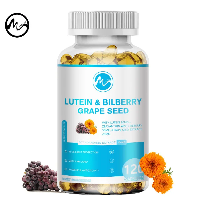 

Minch Lutein Eye Supplement vitamins Repair Vision Improve Eyesight Myopia Astigmatism Removal Discomfort Relieves fatigue Herbs