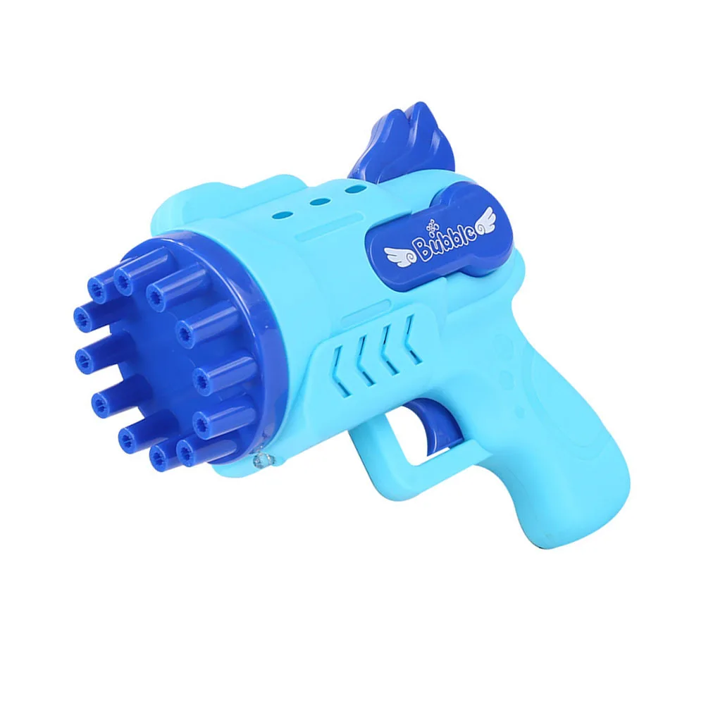 1 مجموعة 1 مجموعة آلة فقاعة كهربائية للأطفال منفاخ بلاستيك مع أضواء ملونة توهج هدية عيد ميلاد حفلة اللعب في الهواء الطلق #2