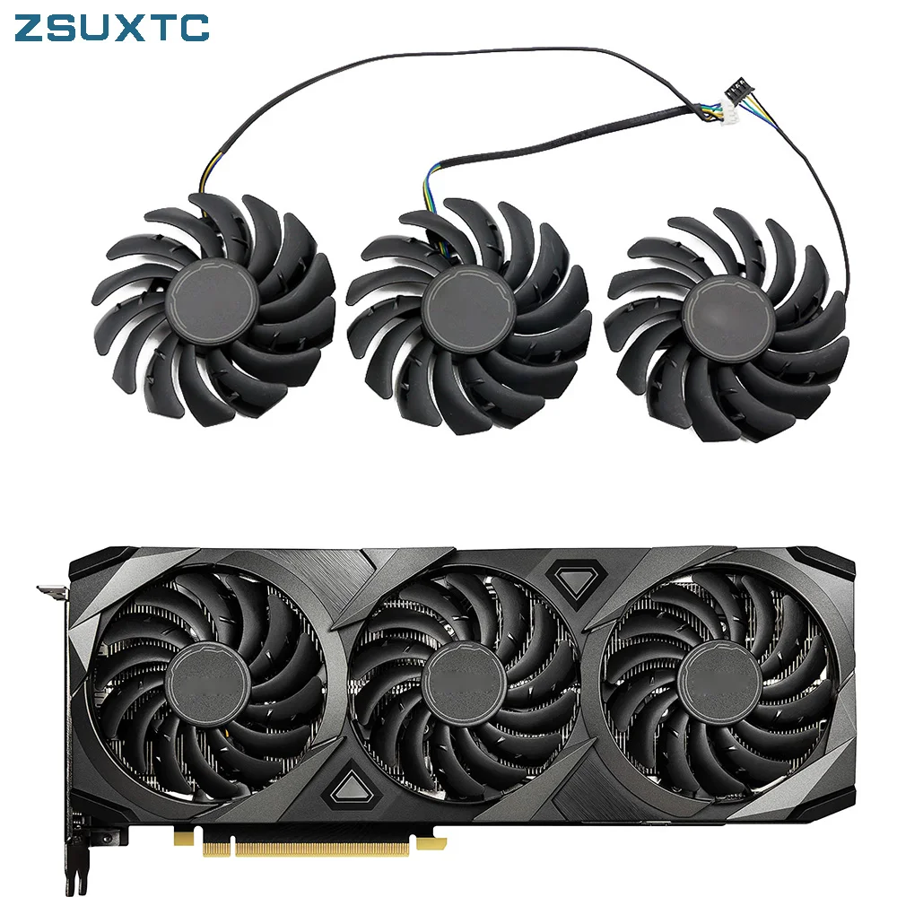 PLD09210S12HH 85mm RTX3080 RTX3070 Cooler MSI Geforce RTX 3060 Ti 3070 3080 3080Ti 3090 Ventus 3X Gaming Graphics Card Fan — product photo 1 of 1