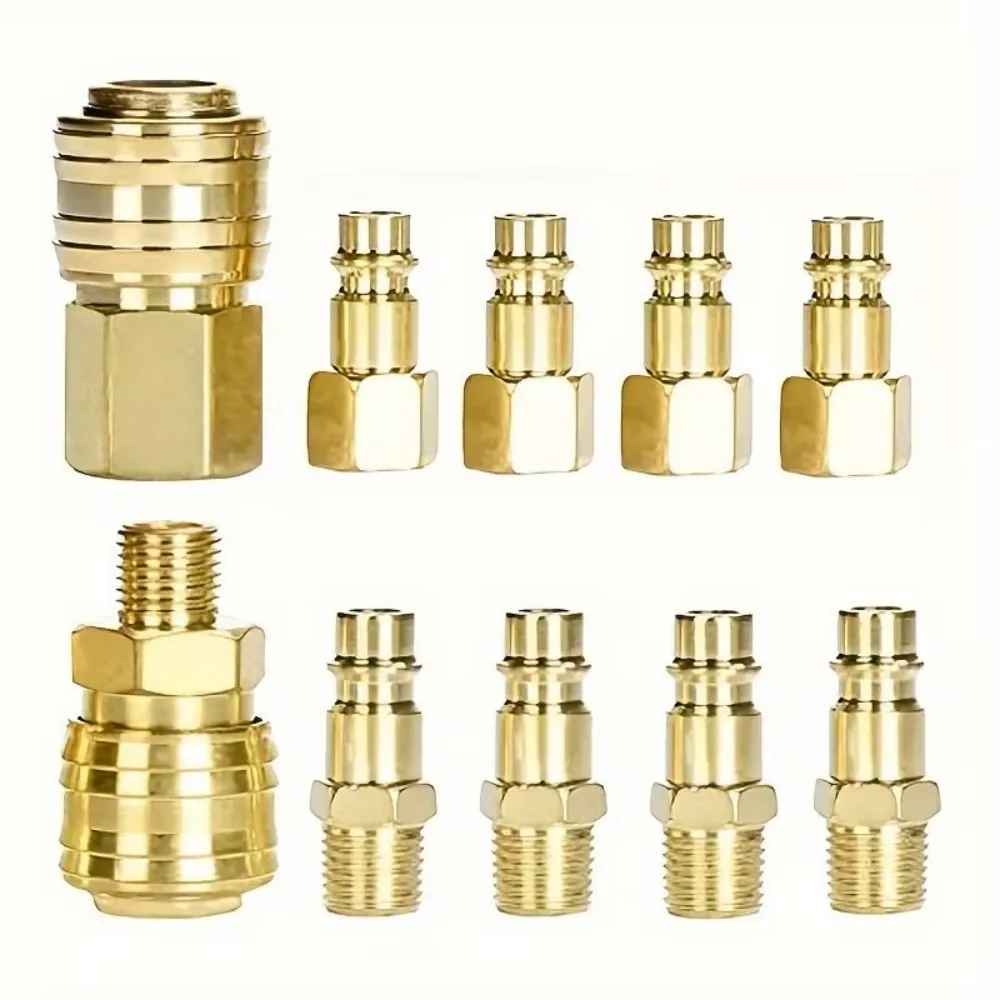 10PCS Quick Pneumatic Joint Air Compressor Pneumatic Tool Accessories - Air Hose Connector