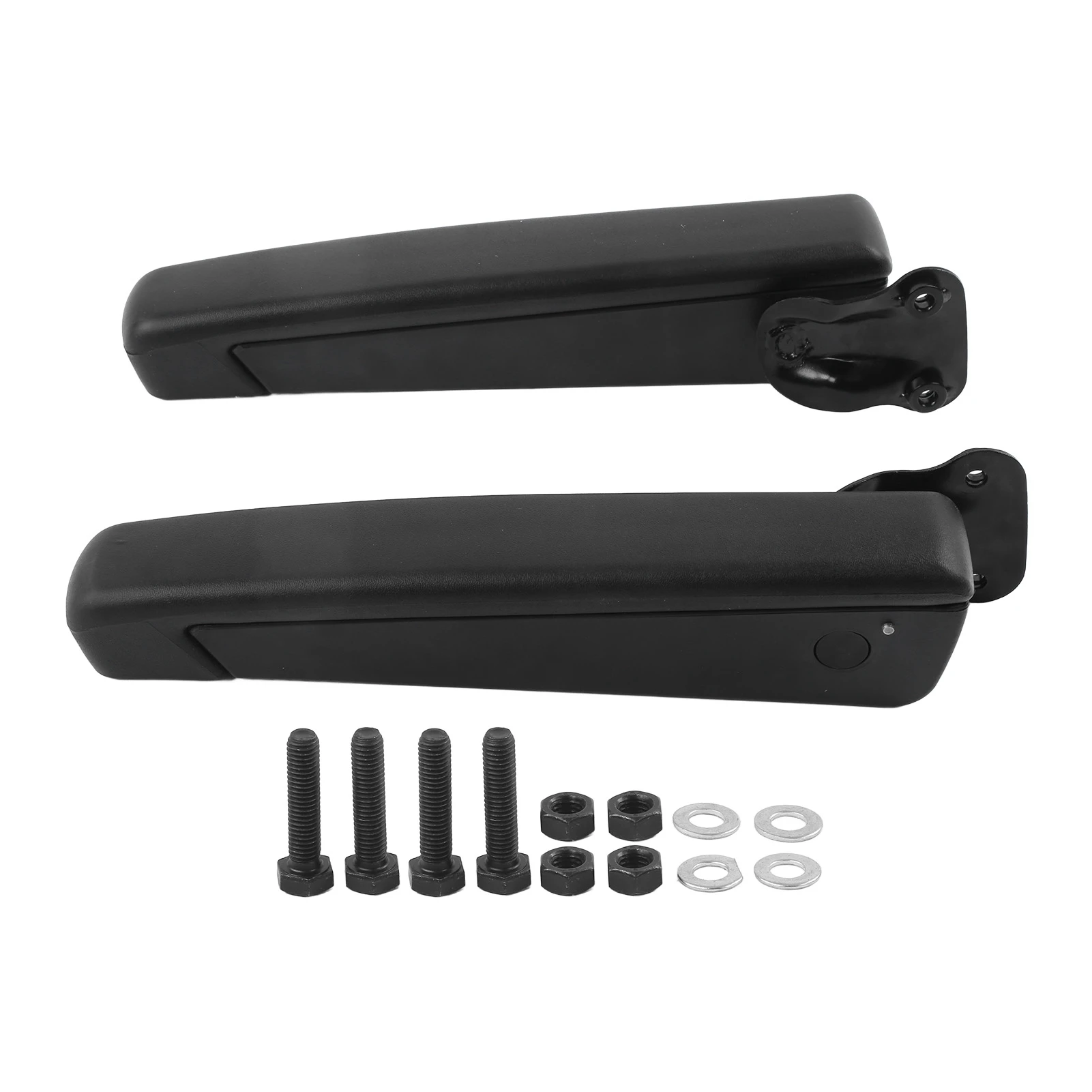 

Pair Car Adjustable Seat Armrest Shock Resistant PU Sponge Black Universal for Automobiles Trucks Flexible Seat Armrest