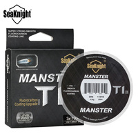 SeaKnight Manster 2025 New Arrival T1-II 100M Fluorocarbon Fishing Line 100% Coating Monofilament Leader Sinking Line 0.8#-8.0#