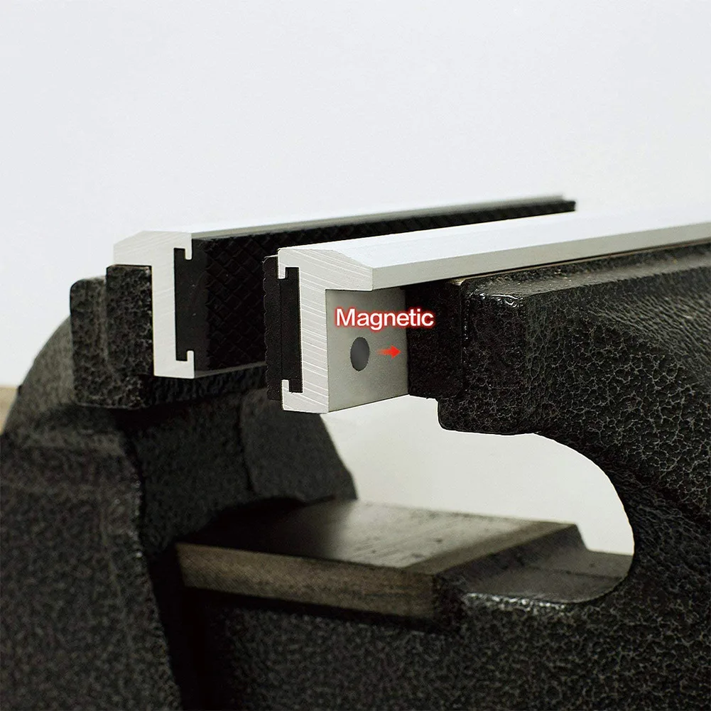 【Hot】2PCS Vise Jaws with Strong Magnetic Universal Soft Vice Jaws Pads Covers Multi-Purpose Protector for Any Metal Vice