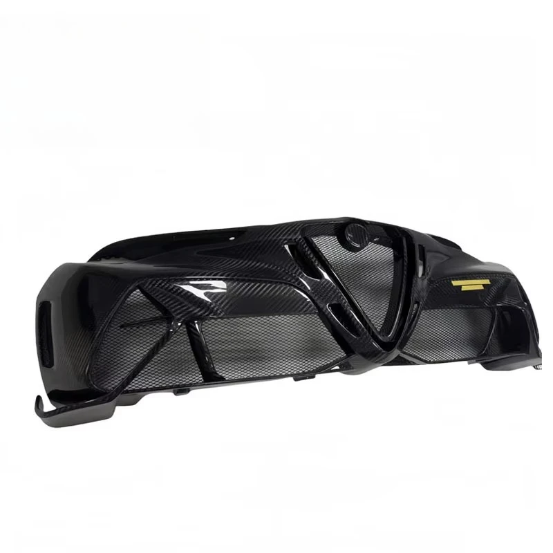 Modified GTA Exterior Bumper Carbon Fiber Full Body Kit Black Polished Finish