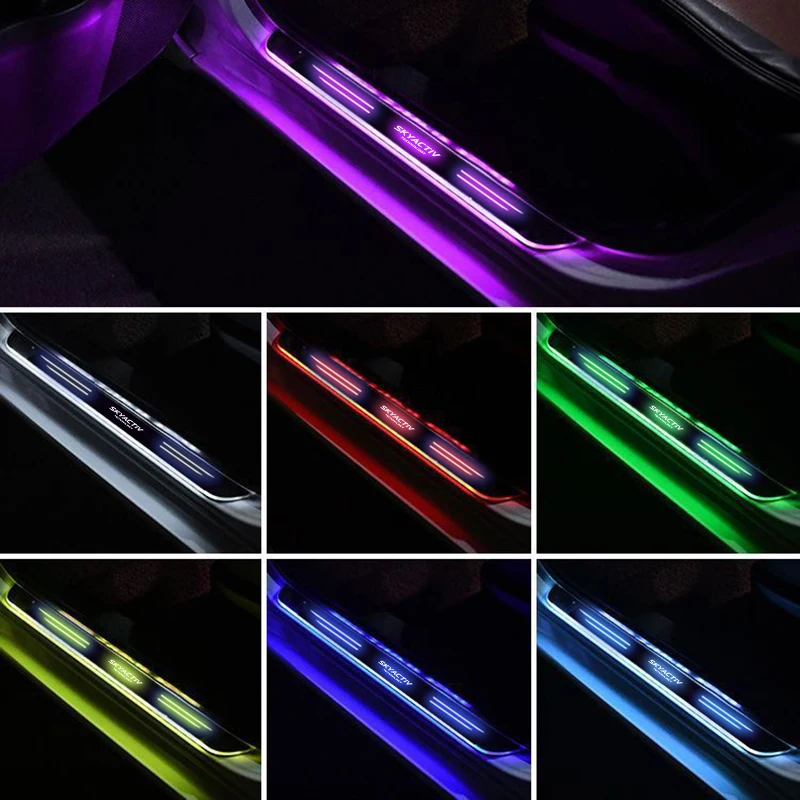 For Mazda 2 3 6 Skyactiv CX30 CX4 CX5 CX8 CX9 MX-50 BT-5 Atenza Axela Demio Biante MPS Auto LED Welcome Pedal Atmosphere Lights