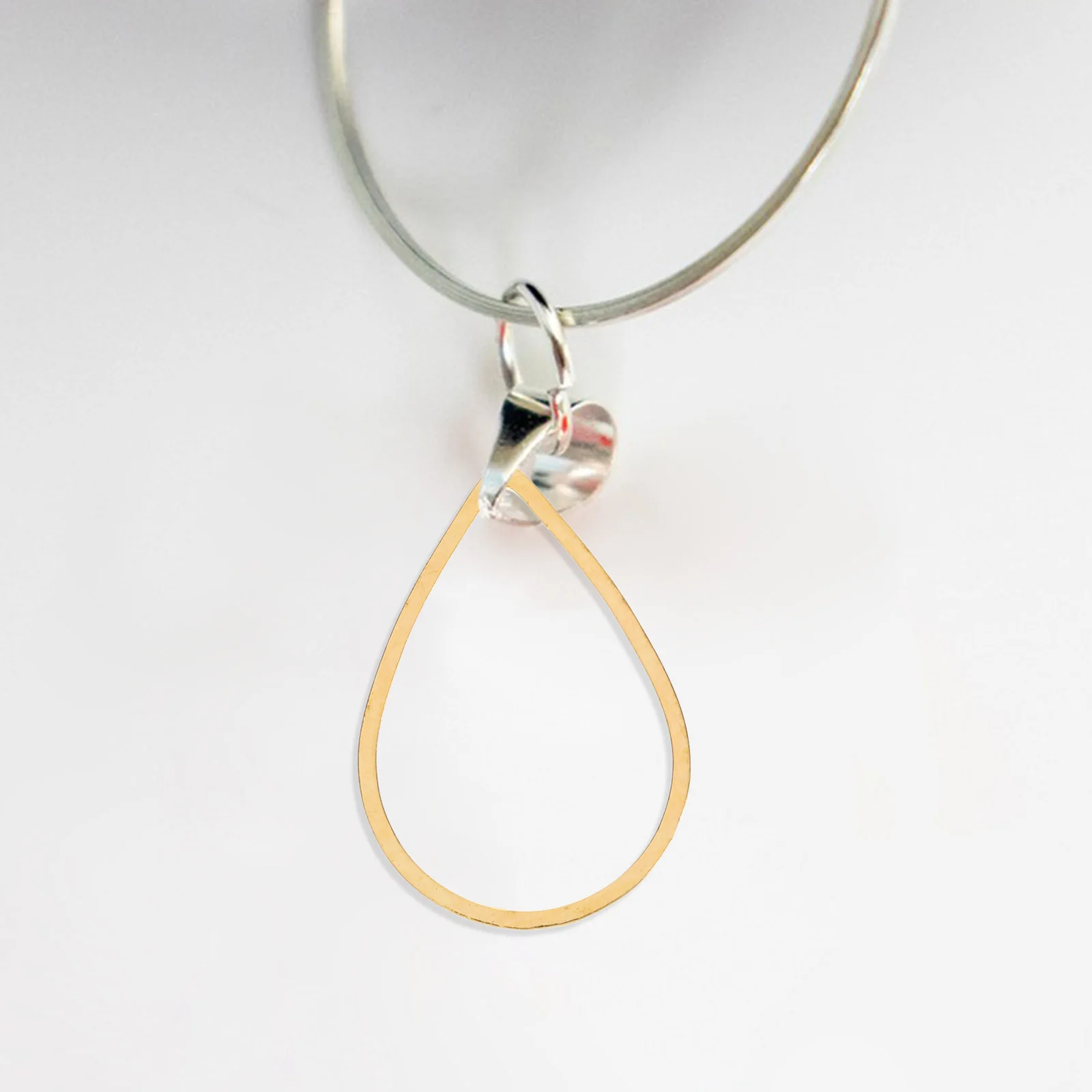 

50pcs Water Drop Pendant Copper Rings for DIY Earrings Necklace Making Parts Jewelry Accessories Metal Charms Bracelet charms