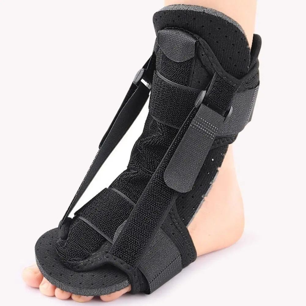 Dubbele ondersteuning Fasciitis plantaris Spalk Compressie Ademend Dorsale Drop Foot Orthopedische Brace Verstelbaar Huidvriendelijk
