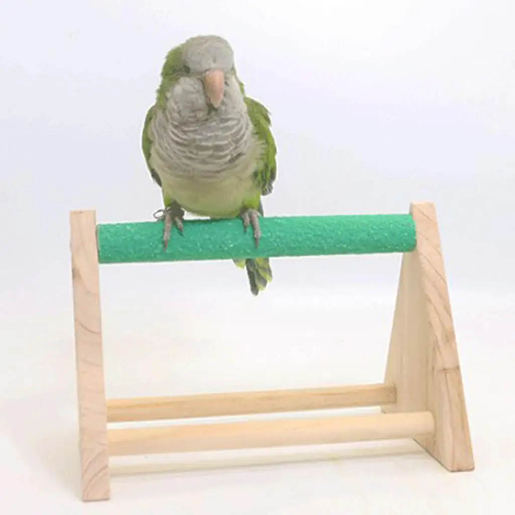 Sturdy Wooden Perch Stand for Large Birds - Ideal for Macaws and Cockatoos