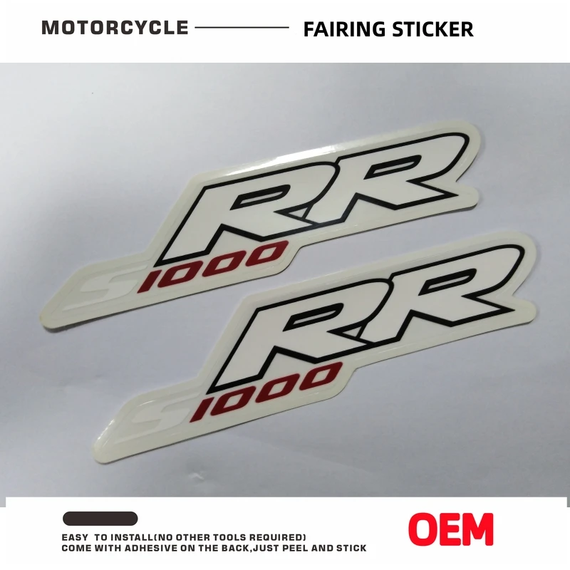 For BMW Motorrad S1000RR S1000 RR Racing Sticker 3D Resin Motorcycle Waterproof Sticker